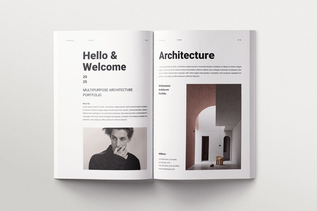 Architecture Brochure Template, a Brochure Template by ArtisanaAura (Photo 3 of 10)