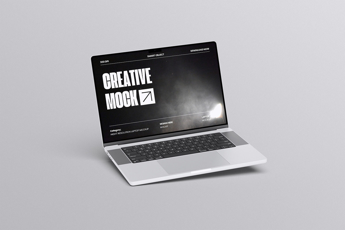 Laptop Mockup, a Wearable Device Mockup by Afif_studio (Photo 3 of 5)