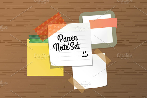 Paper Note Set preview 6