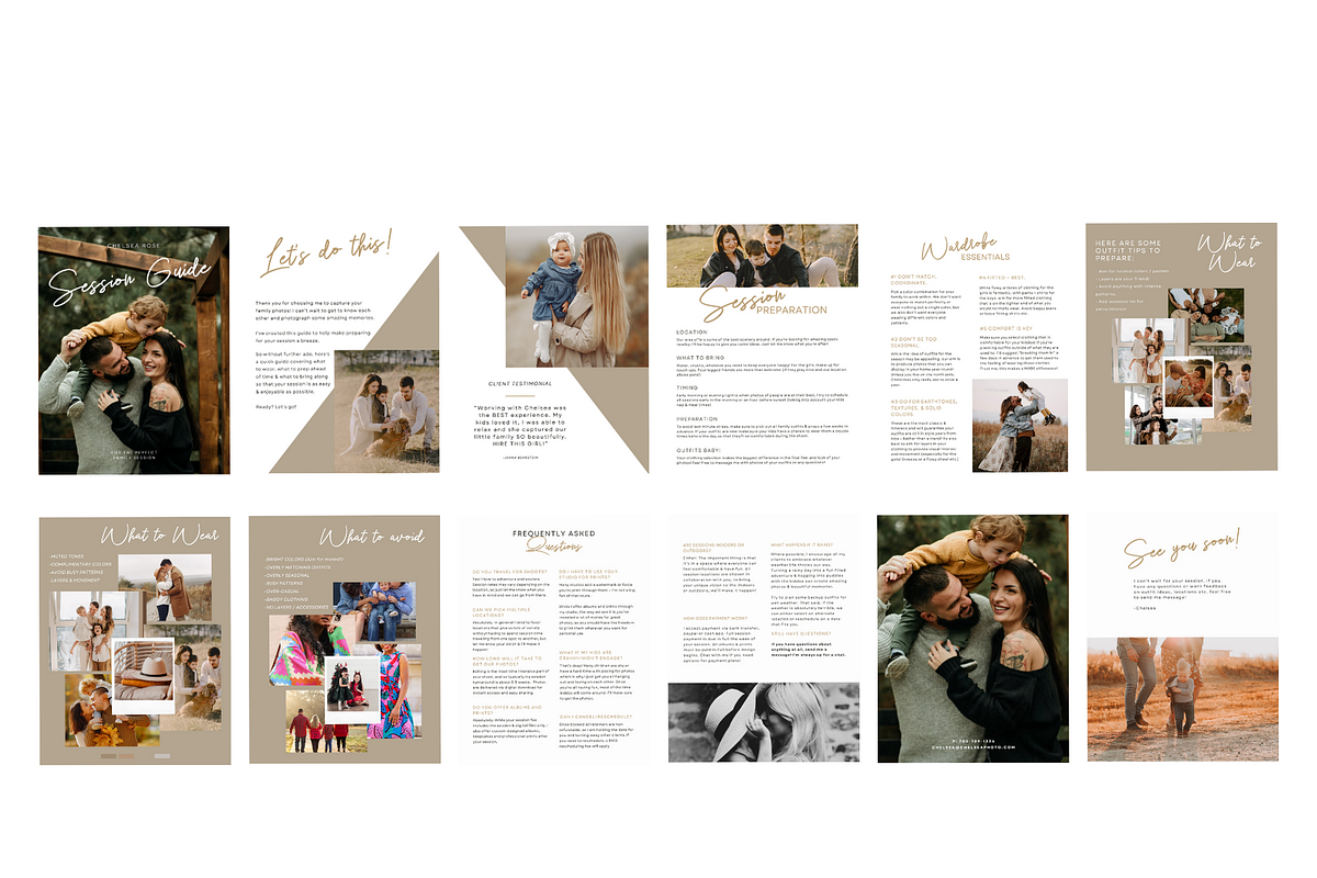 CLASSIC Family Session Photos Guide, a Magazine Template by Signature Edits (Photo 6 of 11)