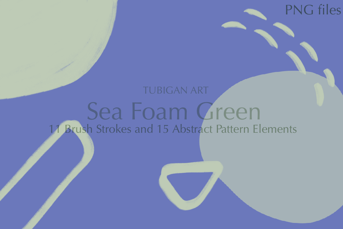 26 Sea Foam Green / Mint PNG - SALE, a Texture Illustration by Tubigan Art (Photo 4 of 5)