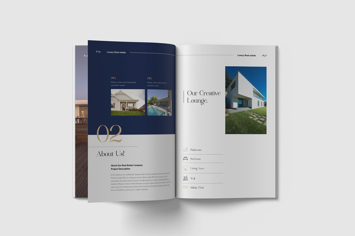 Luxury Real Estate Brochure Template, a Brochure Template by NorthPeak (Photo 4 of 12)
