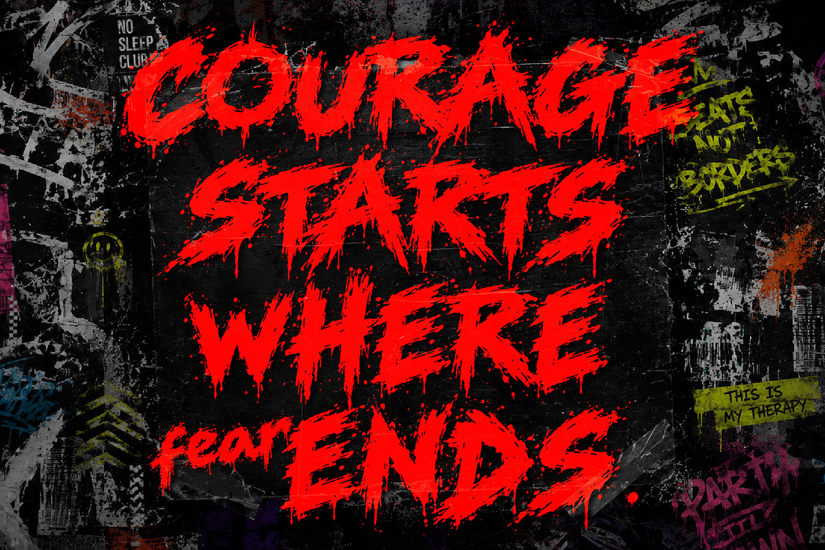 RAVANGE BUSTERS - Bold Grunge Chaos, a Handwritten Font by HypeWorksCo (Photo 10 of 12)