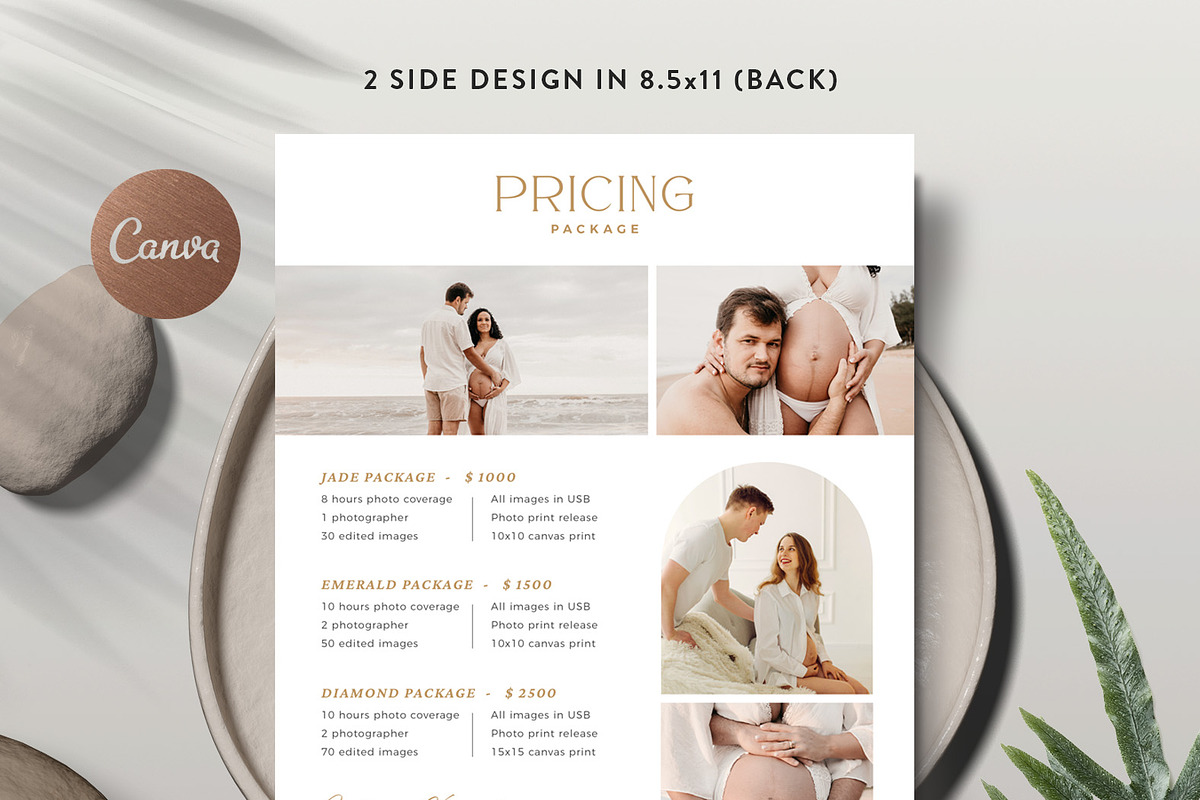 Maternity Pricing Guide PG019, a Flyer Template by Bellenity Design (Photo 3 of 3)