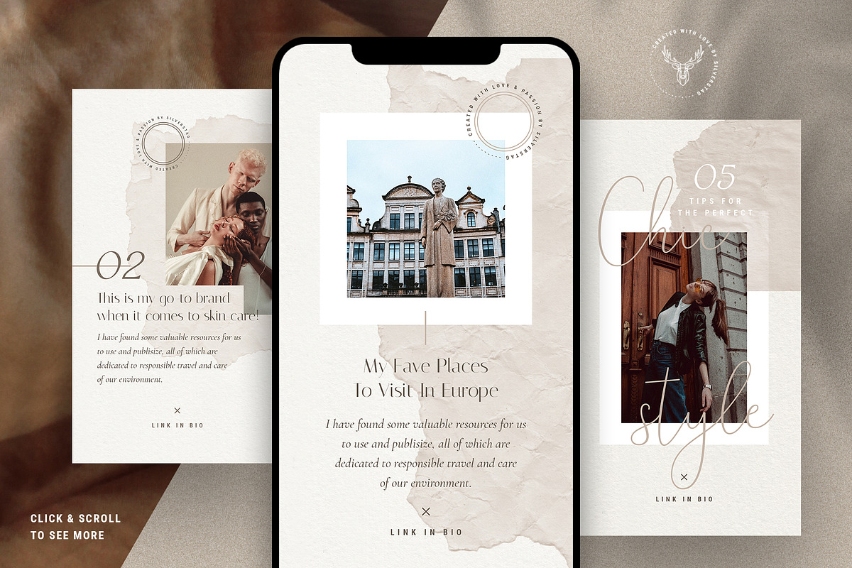 Elodie - 60 Animated Posts & Stories, a Social Media Template by SilverStag Type Foundry (Photo 18 of 48)