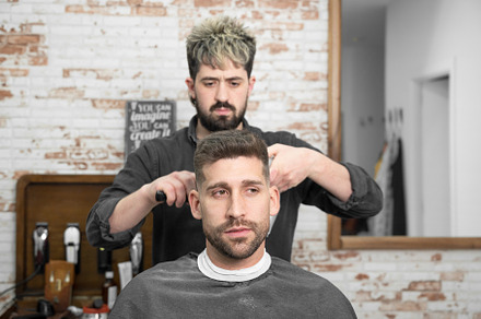 Work at the barber shop, a Person Photo by david.herraez.calzad