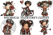Whimsical Valentine's Clipart, an Illustration by OK Design (Thumbnail 2 of 6)