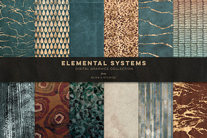 Elemental Systems: Abstract Clipart, a Texture Graphic by Blixa 6 Studios