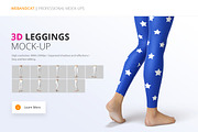 Leggings Mock-Up, a Bottom Mockup by WebAndCat (Thumbnail 1 of 8)