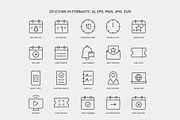 New Year & Holiday Event Line Icons, an Outline Icon by Grand Design (Thumbnail 2 of 3)