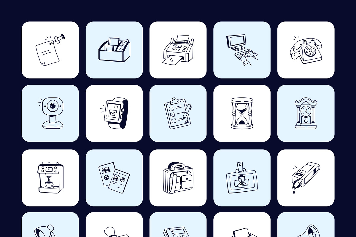 850 Business and Tech Doodle Icons, an Outline Icon by Vectors Market (Photo 10 of 19)