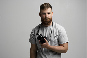 Portrait of bearded professional, an Industrial Photo by volodymyrshtun13795