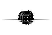 50 Flooded Home Silhouette Bundle, an Illustration by Designs_River (Thumbnail 51 of 51)