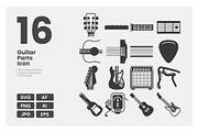 Guitar Parts Icon Pack, a Solid Icon by erifqizeicon (Thumbnail 2 of 3)