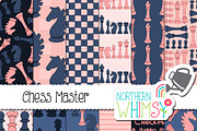 Chess Patterns in Pink and Blue, a Pattern Graphic by Northern Whimsy Design (Thumbnail 4 of 4)