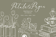 Petals & Pages Line Art Bundle, a Decorative Illustration by Fins and Fiction (Thumbnail 1 of 7)