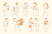 Hand-Drawn Coffee People, a Person Illustration by Vasya Kobelev (Thumbnail 2 of 11)