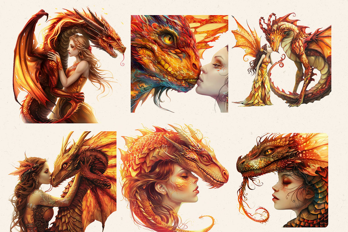 DRAGON FAIRY CLIPART PACK, a Person Illustration by Daring Digies (Photo 4 of 10)