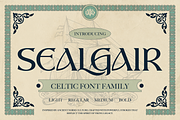 Sealgair, a Serif Font by Burntilldead (Thumbnail 1 of 11)
