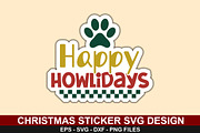 Christmas Sticker SVG Bundle, a Texture Graphic by crative8112 (Thumbnail 3 of 7)