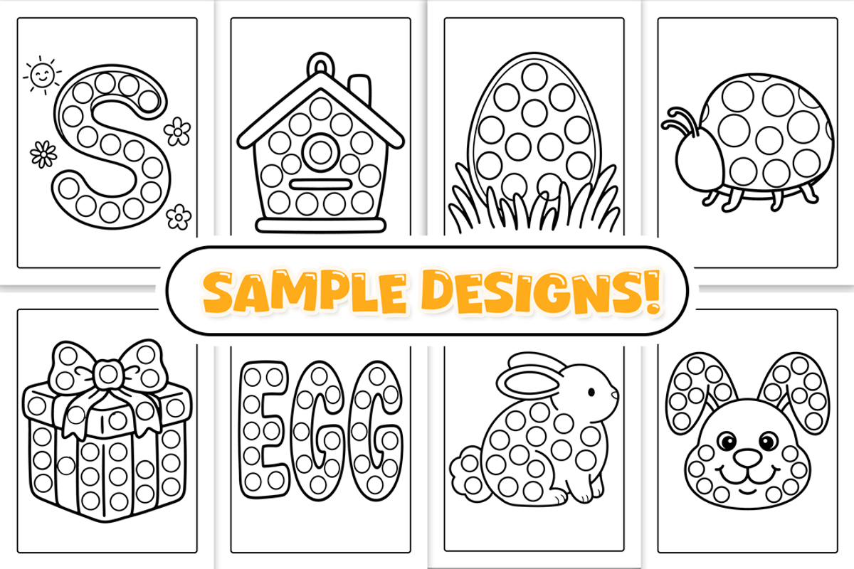 Easter Dot Markers Activity Book, a Seasonal Illustration by Craftsbeefy (Photo 2 of 4)