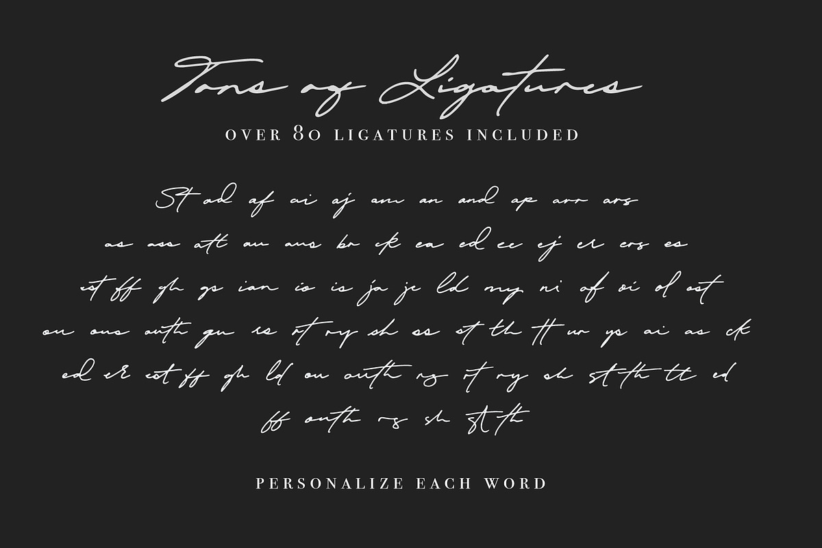 Autography - A Signature Script, a Script Font by Jeremy Vessey