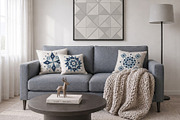 Starry Home | Nordic Textile Designs, a Pattern Graphic by LunaSolvo (Thumbnail 3 of 3)