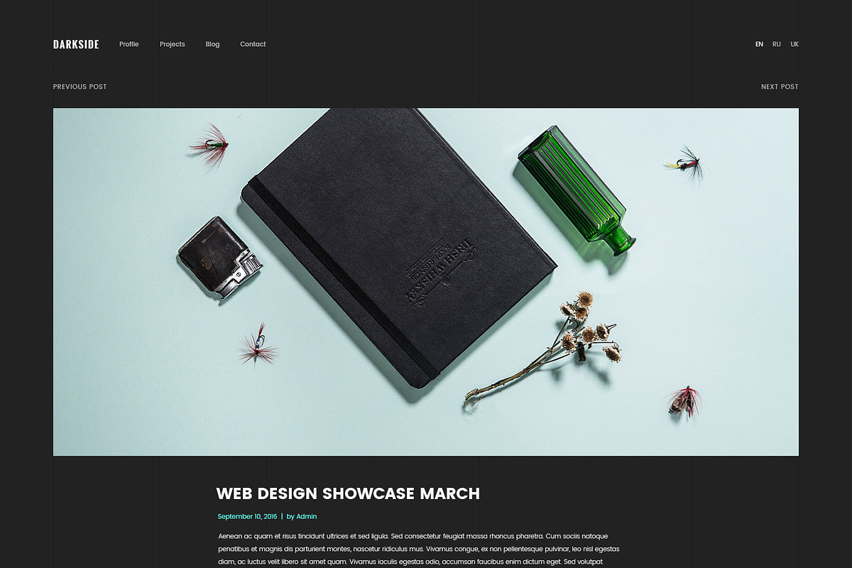 Darkside — Clean & Minimal Portfolio, a Websites & App Template by ScienteCraft (Photo 10 of 20)