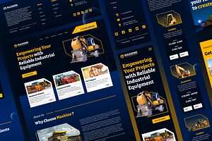 Industrial Equipment Website Templat