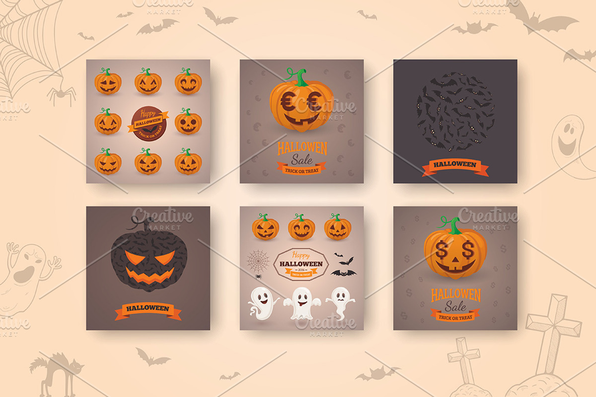 Halloween Ultimate Pack, a Decorative Illustration by Chuhastock (Photo 12 of 22)