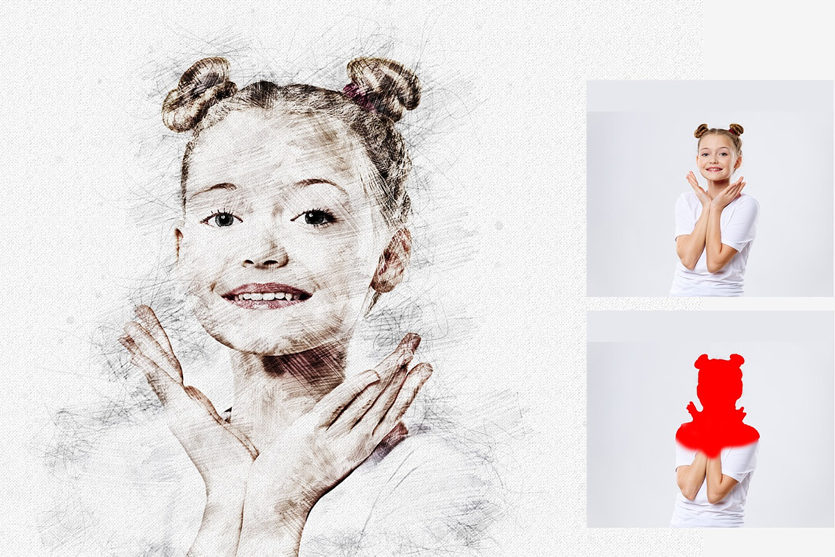 Artistic Pencil Sketch PS Action, an Action Add-On by MRI STUDIO (Photo 9 of 14)