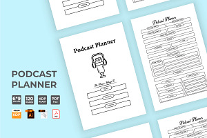 Podcast Planner Design KDP Interior