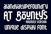 AT Bountys Rounded, a Sans Serif Font by Alandya TypeFoundry (Thumbnail 10 of 17)