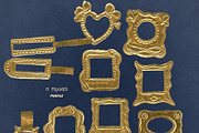 Gold Foil Objects & Frames, an Object Graphic by Purple (Thumbnail 5 of 9)