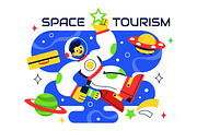 10 Space Tourism Illustration, a Person Illustration by denayunebgt (Thumbnail 4 of 4)