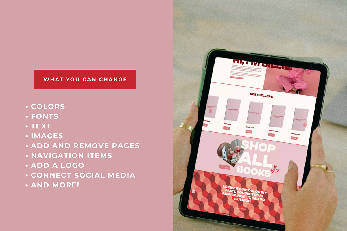 Squarespace Author Website Template, a Squarespace Template by Billie Grace Studio (Photo 6 of 8)