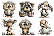 Whimsical Easter Animal Clipart, an Illustration by Libby Wishes (Thumbnail 3 of 9)