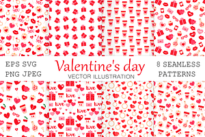 Valentine's pattern. Hearts pattern