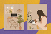 Study Vibes Abstract Posters, a Decorative Illustration by Miracles Everywhere (Thumbnail 3 of 5)