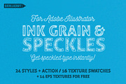 Ink Grain&Speckles for Illustrator, an Action Add-On by Guerillacraft (Thumbnail 1 of 5)
