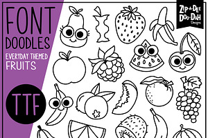 Fruits Doodle Font