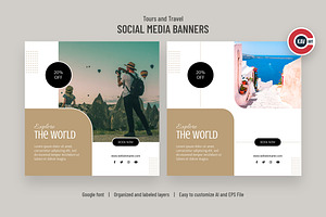 Travel Social Media Banners