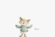 Christmas Animals Clipart Set, a Decorative Illustration by Pati Paints (Thumbnail 4 of 7)