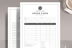 Order Form & Shop Policy Form FO002