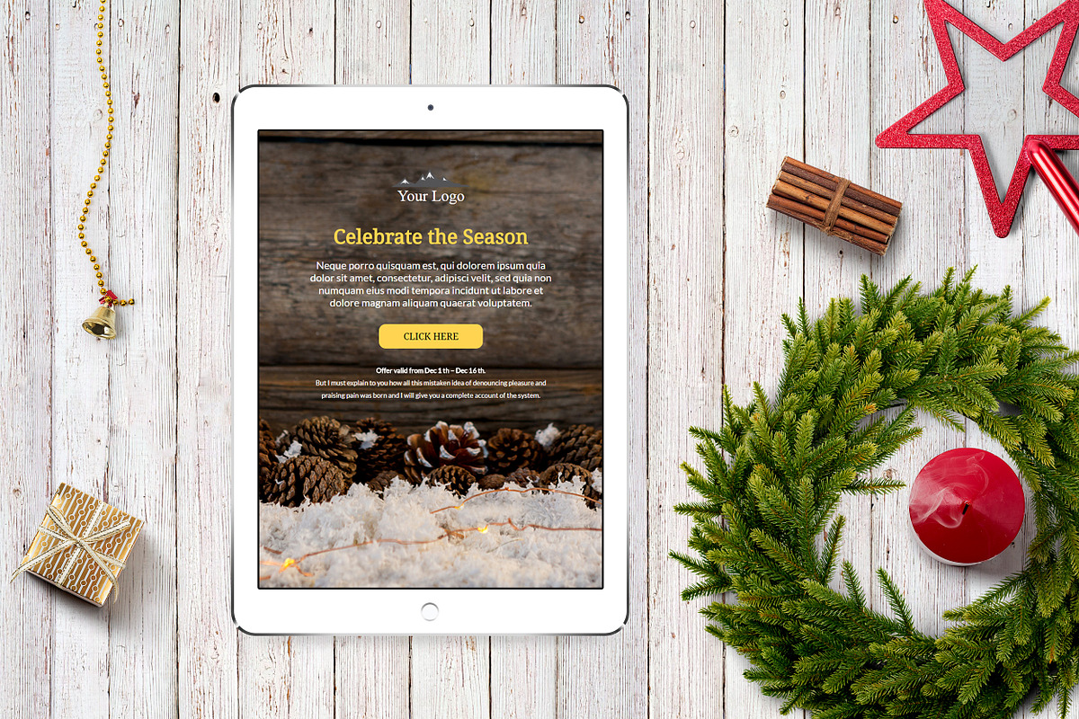 3 Winter Email Templates Pack, an Email Template by Khryna Designs (Photo 4 of 7)