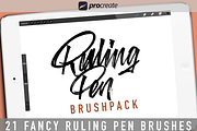Ruling Pen Brushpack for Procreate, a Brush Add-On by Studio FabianFischer (Thumbnail 1 of 6)