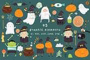 Halloween graphic collection, a Decorative Illustration by Nursery Art (Thumbnail 2 of 7)
