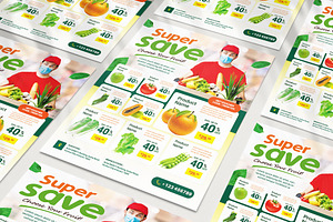 Supermarket Grocery Flyer Template