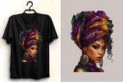 Mardi Gras Afro Little Girl Clipart, an Illustration by SVGArt (Thumbnail 6 of 8)