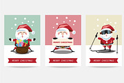 Santa Clauses set for christmas, a Decorative Illustration by iconerstock (Thumbnail 2 of 3)